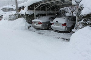 除雪後・・・くたびれたぁぁぁぁあああああ！